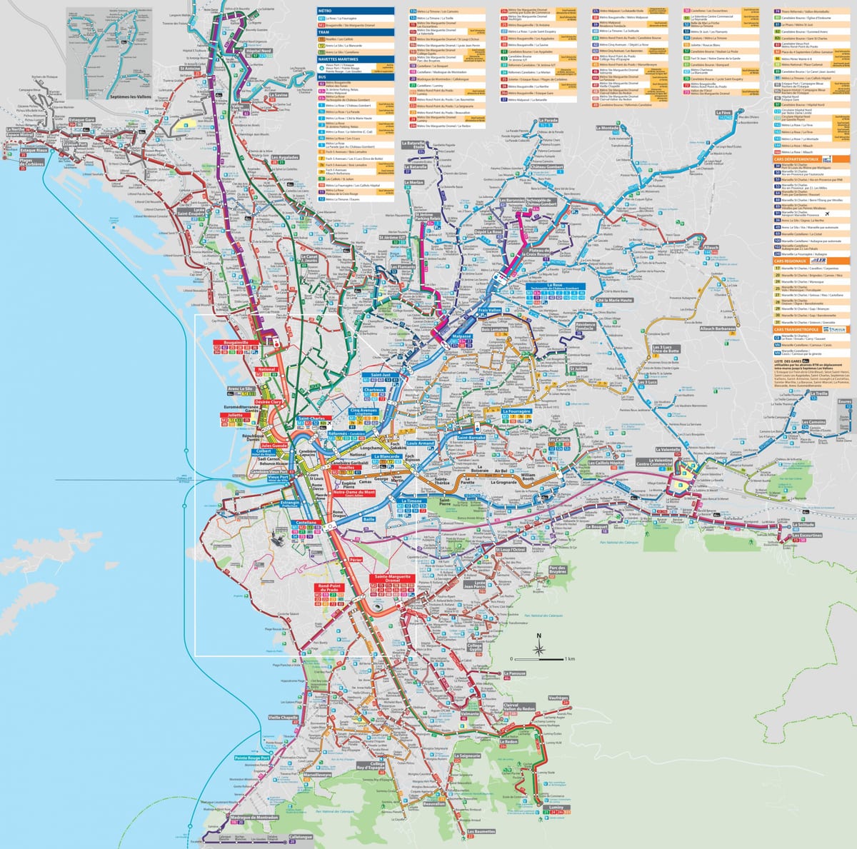 Marseille-transport-Karte