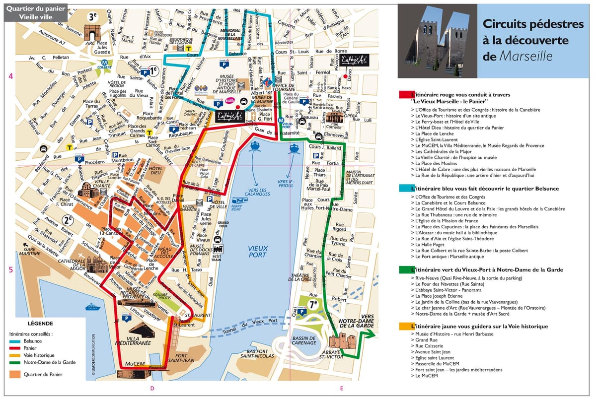 Marseille tourist map pdf